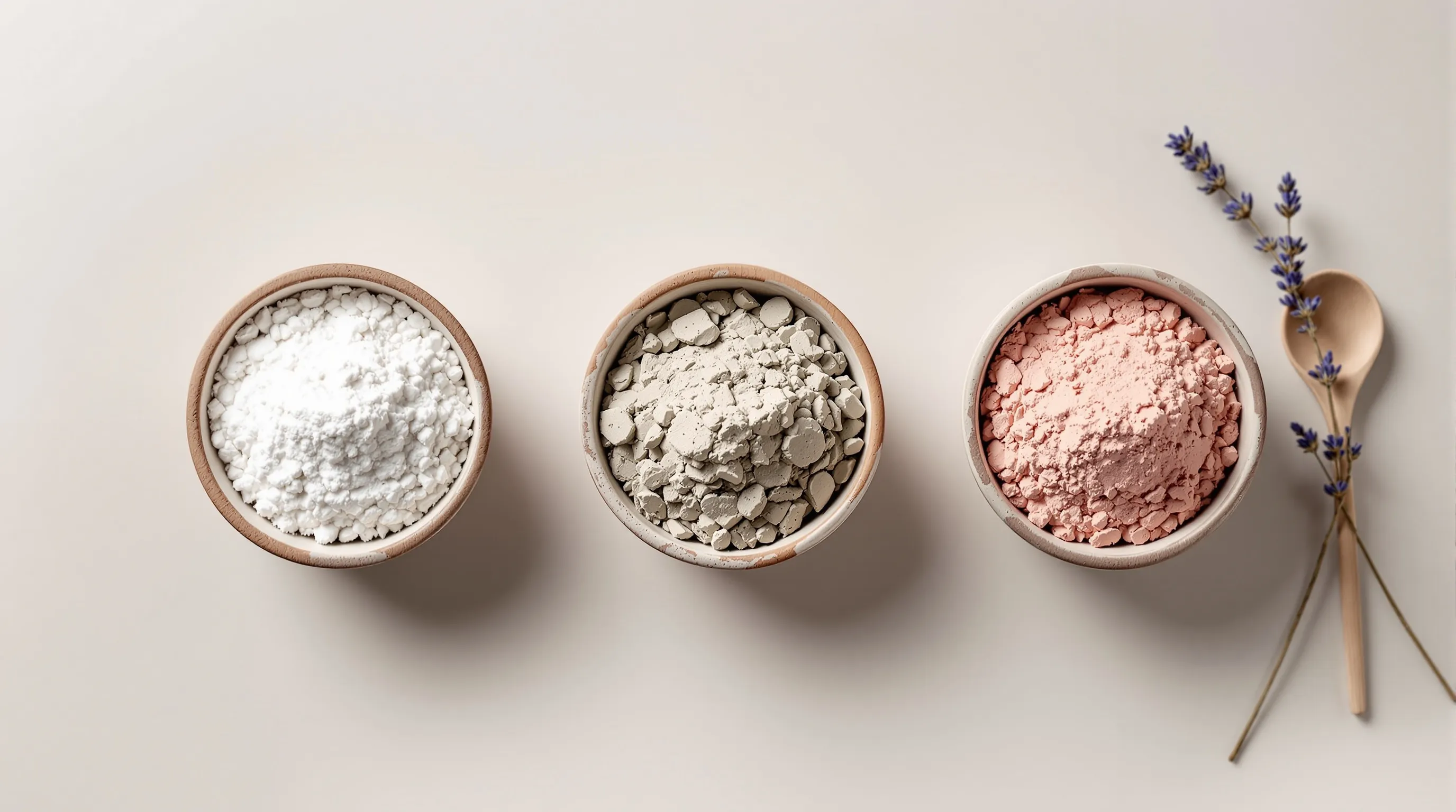 كنوز من الأرض: دليلك لأنواع الطين الطبيعي (الكاولين والبنتونيت) لبشرتك