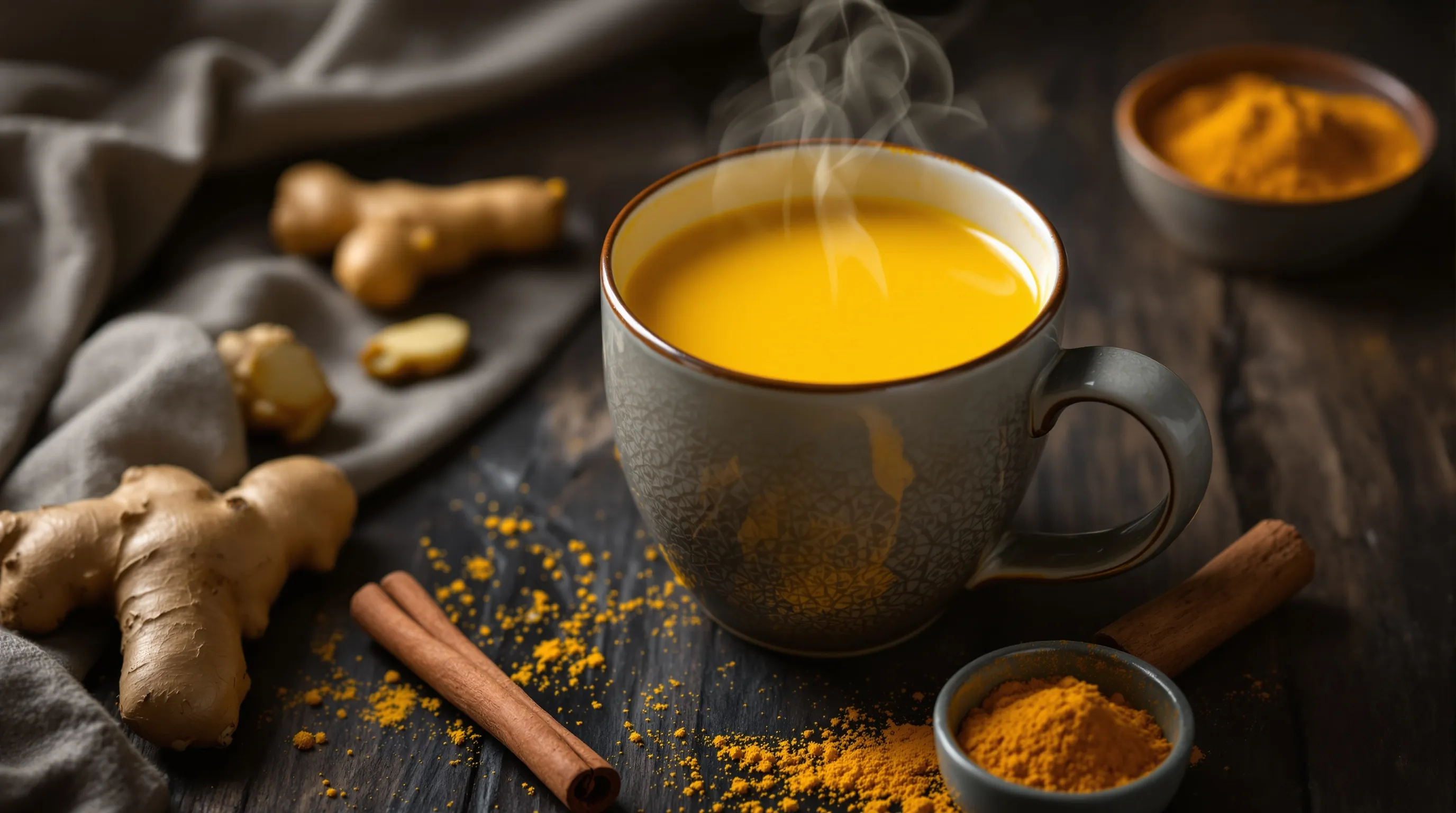 "المشروب الذهبي": طقس الكركم المسائي لتهدئة الروح وتوهج البشرة